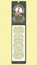 Armstrong Clan Badge Clan Armstrong Tartan Laminated Bookmark