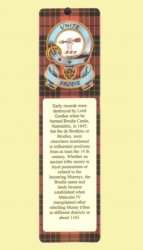 Brodie Clan Badge Clan Brodie Tartan Laminated Bookmark