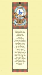 Bruce Clan Badge Clan Bruce Tartan Laminated Bookmark