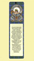 Douglas Clan Badge Clan Douglas Tartan Laminated Bookmarks Set of 2