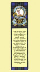 Guthrie Clan Badge Clan Guthrie Tartan Laminated Bookmark