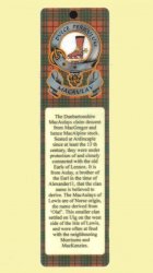 MacAulay Clan Badge Clan MacAulay Tartan Laminated Bookmark