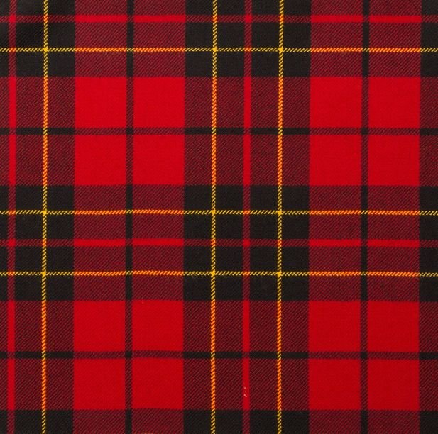 Image 1 of Brodie Red Modern Medium Weight Braeriach 13oz Tartan Wool Fabric