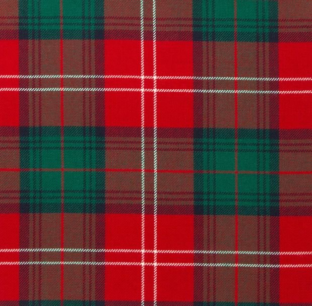 Image 1 of Chisholm Red Modern Medium Weight Braeriach 13oz Tartan Wool Fabric