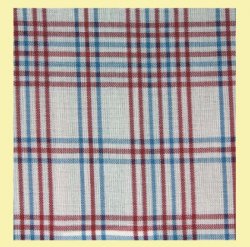 Red Cream Keighley Double Width Polycotton Tartan Fabric