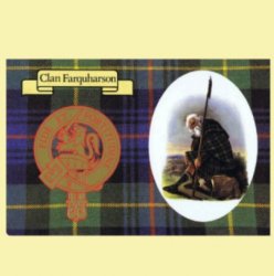 Farquharson Clan Crest Tartan History Farquharson Clan Badge Postcard