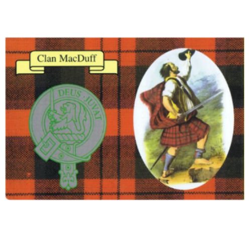 Image 1 of MacDuff Clan Crest Tartan History MacDuff Clan Badge Postcards Pack of 5