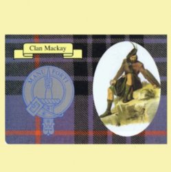 Mackay Clan Crest Tartan History Mackay Clan Badge Postcard