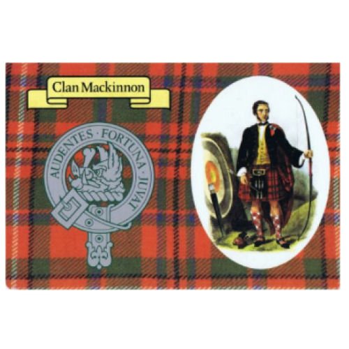 Image 1 of MacKinnon Clan Crest Tartan History MacKinnon Clan Badge Postcards Pack of 5