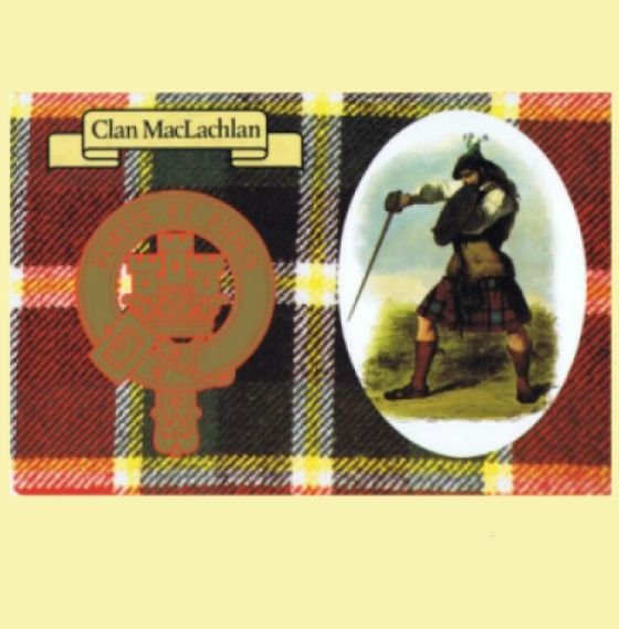 Image 0 of MacLachlan Clan Crest Tartan History MacLachlan Clan Badge Postcards Pack of 5