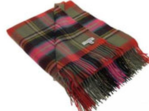 Image 1 of Bruce Of Kinnaird Clan Tartan Lambswool Blanket Throw