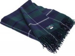 Douglas Modern Clan Tartan Lambswool Blanket Throw