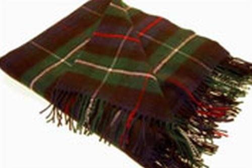 Image 1 of MacKenzie Modern Clan Tartan Lambswool Blanket Throw