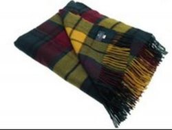 MacMillan Old Modern Clan Tartan Lambswool Blanket Throw
