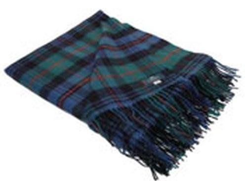 Image 1 of Murray Of Atholl Ancient Clan Tartan Lambswool Blanket Throw