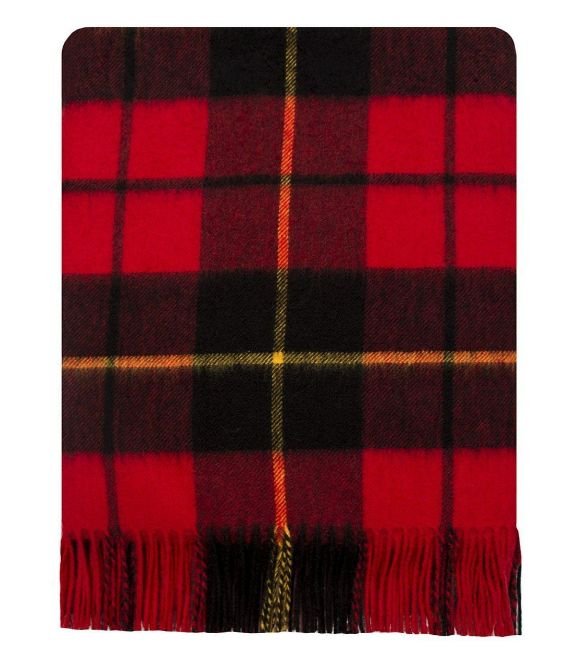 Image 1 of Wallace Modern Clan Tartan Lambswool Blanket Throw