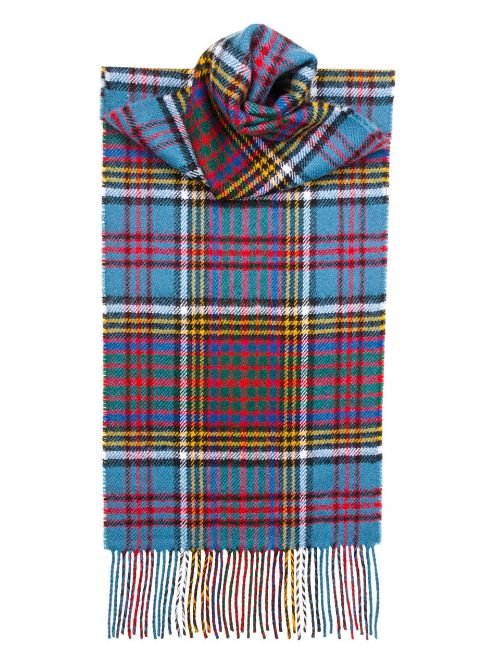 Image 1 of Anderson Modern Clan Tartan Lambswool Unisex Fringed Scarf