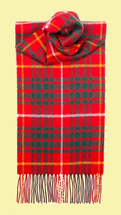 Image 0 of Bruce Modern Clan Tartan Lambswool Unisex Fringed Scarf