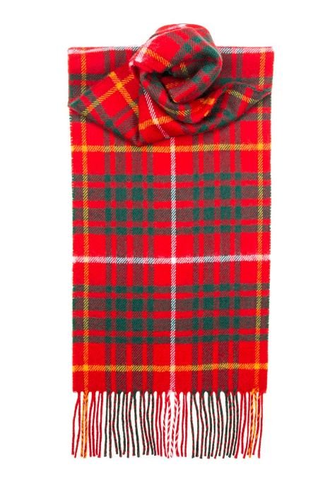 Image 1 of Bruce Modern Clan Tartan Lambswool Unisex Fringed Scarf