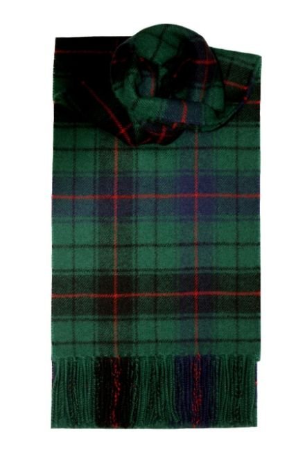 Image 1 of Davidson Modern Clan Tartan Lambswool Unisex Fringed Scarf