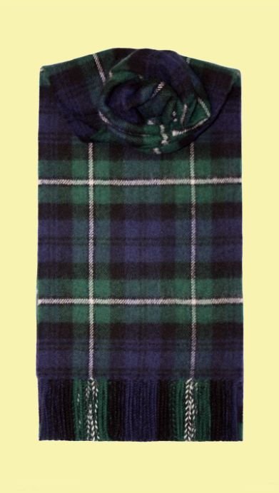 Image 0 of Forbes Modern Clan Tartan Lambswool Unisex Fringed Scarf