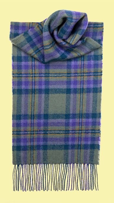 Image 0 of Heather Isle Scotland Tartan Lambswool Unisex Fringed Scarf