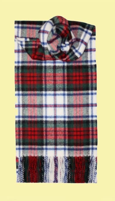 Image 0 of MacDuff Dress Modern Clan Tartan Lambswool Unisex Fringed Scarf