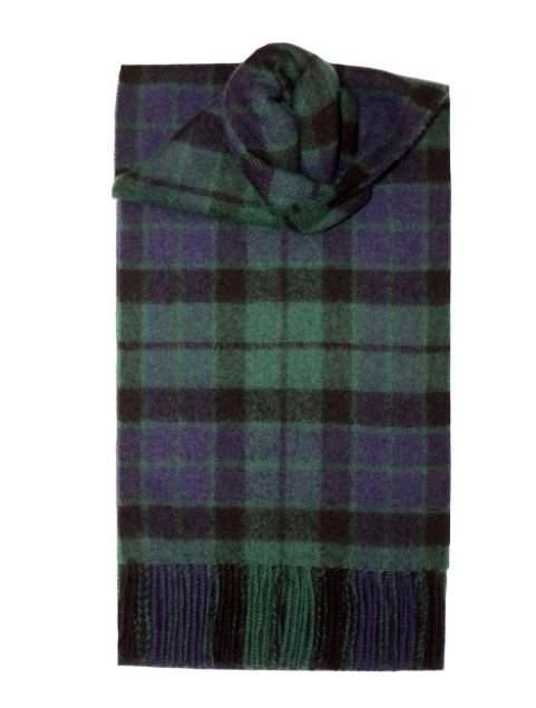 Image 1 of Mackay Modern Clan Tartan Lambswool Unisex Fringed Scarf