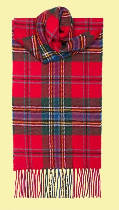 Image 0 of MacLean Of Duart Modern Clan Tartan Lambswool Unisex Fringed Scarf