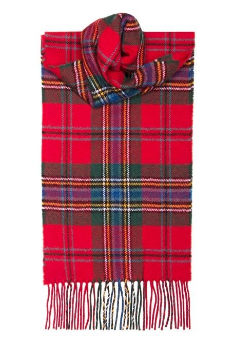 Image 1 of MacLean Of Duart Modern Clan Tartan Lambswool Unisex Fringed Scarf