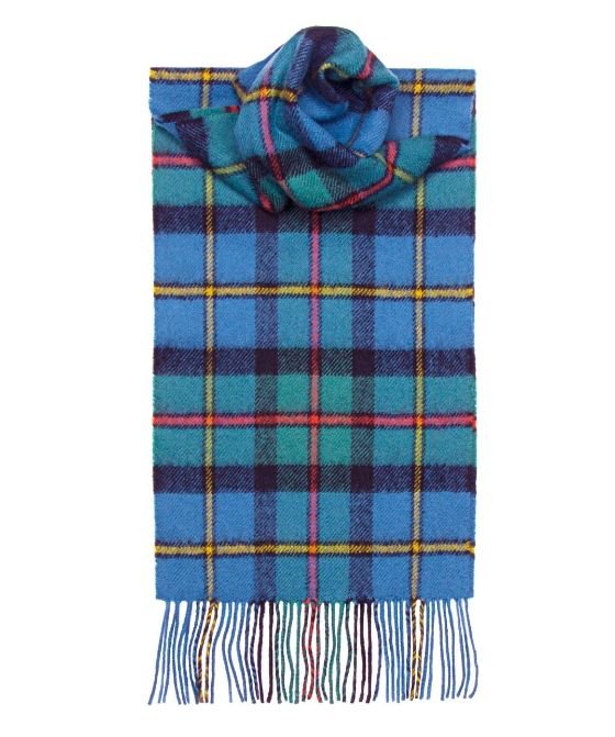 Image 1 of MacLeod Of Harris Ancient Clan Tartan Lambswool Unisex Fringed Scarf