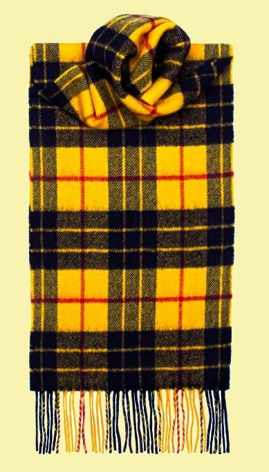 Image 0 of MacLeod Of Lewis Modern Clan Tartan Lambswool Unisex Fringed Scarf