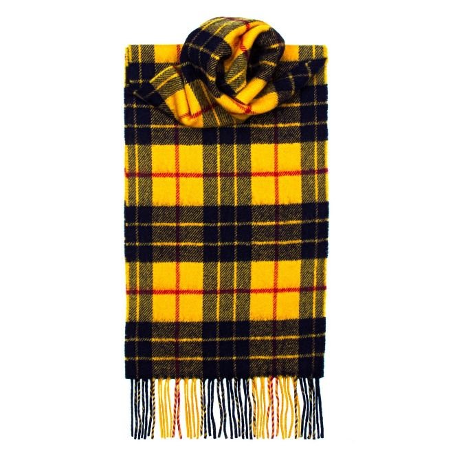 Image 1 of MacLeod Of Lewis Modern Clan Tartan Lambswool Unisex Fringed Scarf