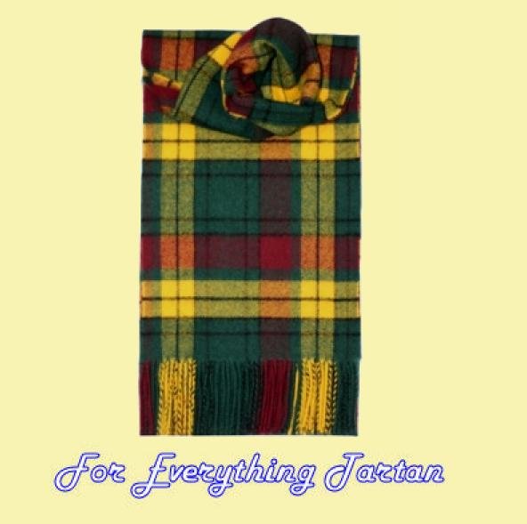 Image 0 of MacMillan Old Modern Tartan Lambswool Fringed Scarf