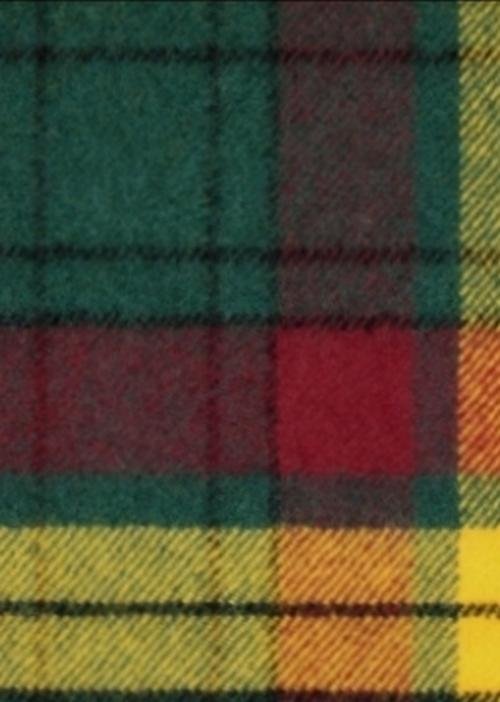 Image 2 of MacMillan Old Modern Tartan Lambswool Fringed Scarf
