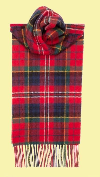 Image 0 of MacPherson Modern Clan Tartan Lambswool Unisex Fringed Scarf