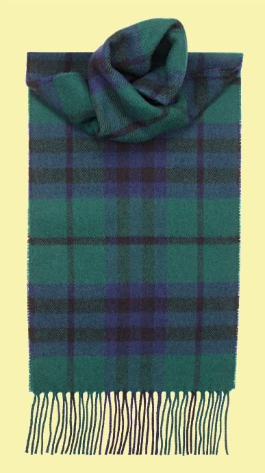 Image 0 of Marshall Modern Clan Tartan Lambswool Unisex Fringed Scarf