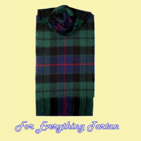 Image 0 of Morrison Green Modern Tartan Lambswool Fringed Scarf
