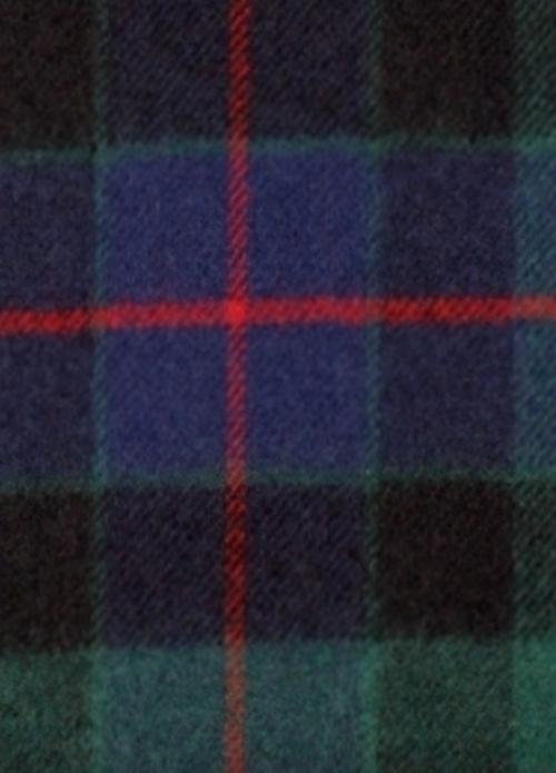 Image 2 of Morrison Green Modern Tartan Lambswool Fringed Scarf