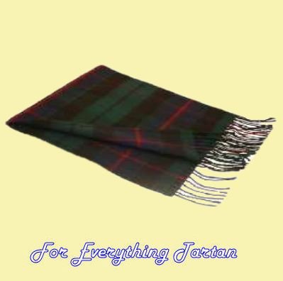 Image 4 of Morrison Green Modern Tartan Lambswool Fringed Scarf