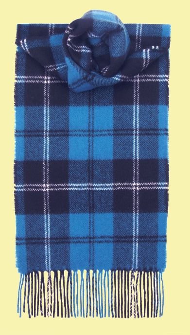 Image 0 of Ramsay Blue Ancient Clan Tartan Lambswool Unisex Fringed Scarf