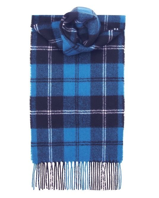 Image 1 of Ramsay Blue Ancient Clan Tartan Lambswool Unisex Fringed Scarf