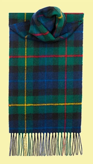 Image 0 of Smith Modern Clan Tartan Lambswool Unisex Fringed Scarf