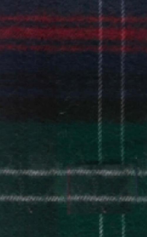 Image 2 of Sutherland Old Modern Tartan Lambswool Fringed Scarf