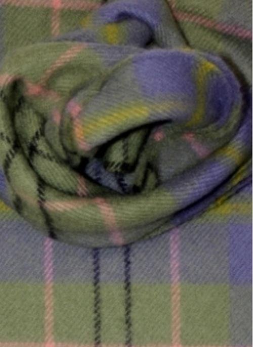 Image 3 of Taylor Ancient Tartan Lambswool Fringed Scarf