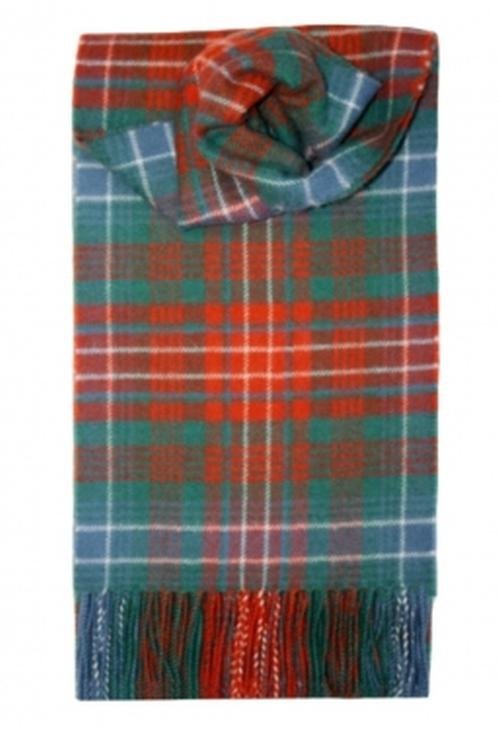 Image 1 of Wilson Ancient Tartan Lambswool Fringed Scarf