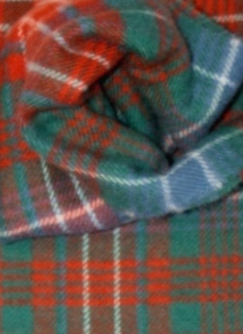 Image 3 of Wilson Ancient Tartan Lambswool Fringed Scarf