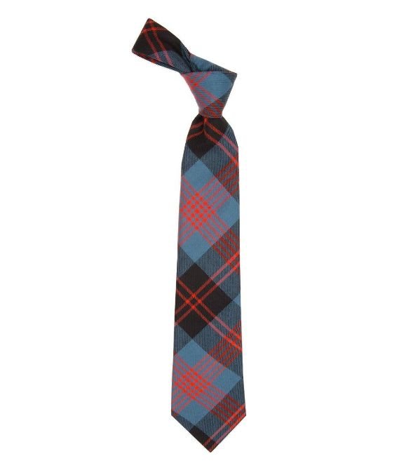 Image 1 of Angus Ancient Clan Tartan Lightweight Wool Straight Mens Neck Tie