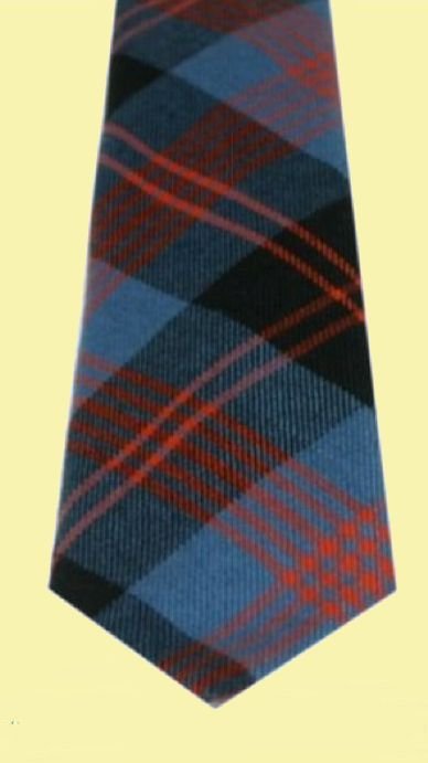 Image 2 of Angus Ancient Clan Tartan Lightweight Wool Straight Mens Neck Tie