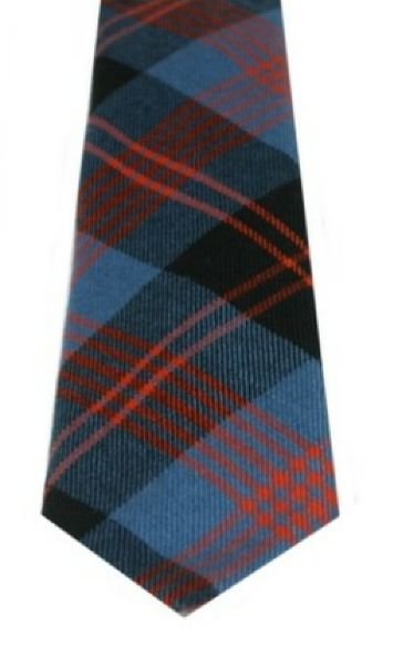 Image 3 of Angus Ancient Clan Tartan Lightweight Wool Straight Mens Neck Tie